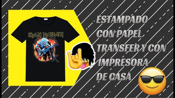 Raimarket Papel Transfer para Camisetas Para Tela Claras y Blancas