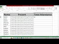 Excel Experidom Magical Formula for Attendance Count
