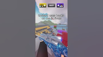 tryhard needs hacks to win #1v1 #rivals