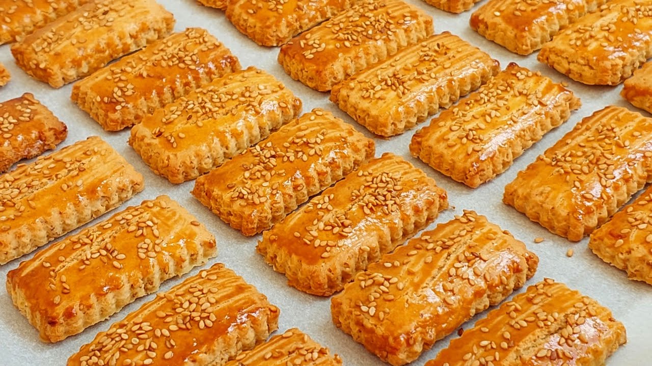 بسكوي 10 دقائق لشرب الشاي بمذاق الفقاص بدون زبدة لذيذ ومقرمش عمرو يخطاك من الدار