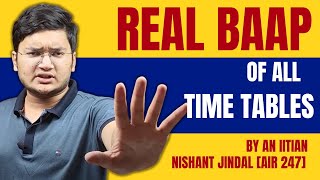 16-Hour TIMETABLE That Got Me AIR 247 in 4 Months in IIT JEE | Best Time Table