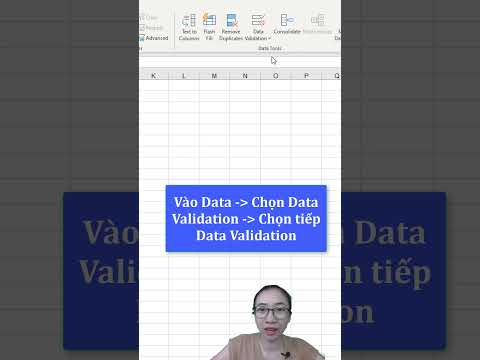 Mẹo kiểm soát dữ liệu được nhập bằng Data Validation trong Excel | Nguyễn Thị Hường 2023 Mới