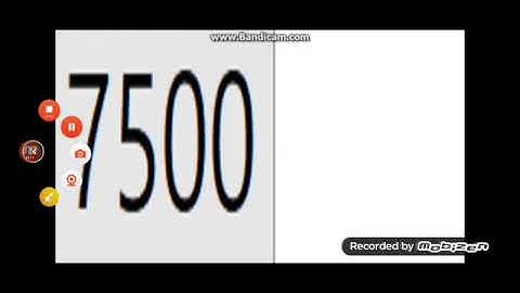 Challenge countdown from 8000