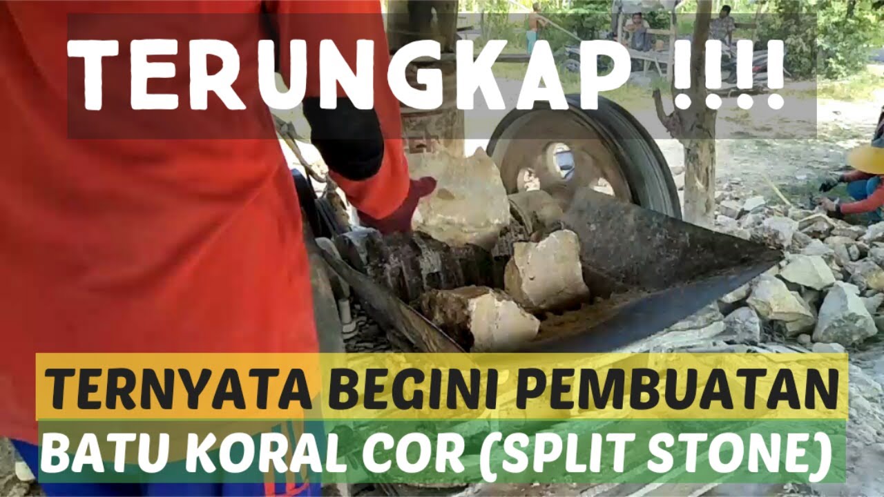 Terungkap Cara  Membuat Batu  Koral  Cor Split Stone 