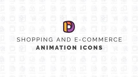Shopping & E-Commercet Animation Icons Download free | After Effects | After Effect tutorials