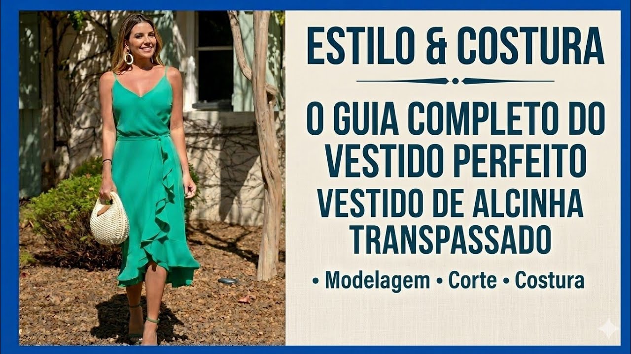 ✅️ DIY Como fazer Vestido Transpassado de Alcinha_Costura fácil para iniciantes Gisleide Novelo