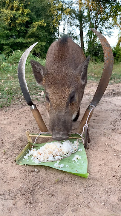 YA AMPUN!! Perangkap babi hutan ini pernah #pigtrap #shortvideo #wildboar #wildboarfarm #pighunting #viral