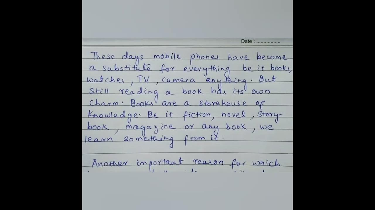 essay on books are better than mobile phones