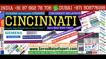 Cincinnati Acramatic Siemens servo drive failure causes, Servo motor encoder problems,Alignment