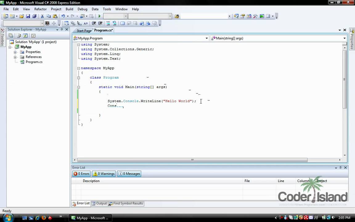 Visual C# Console - How to print text in console window & code comments. YouTube