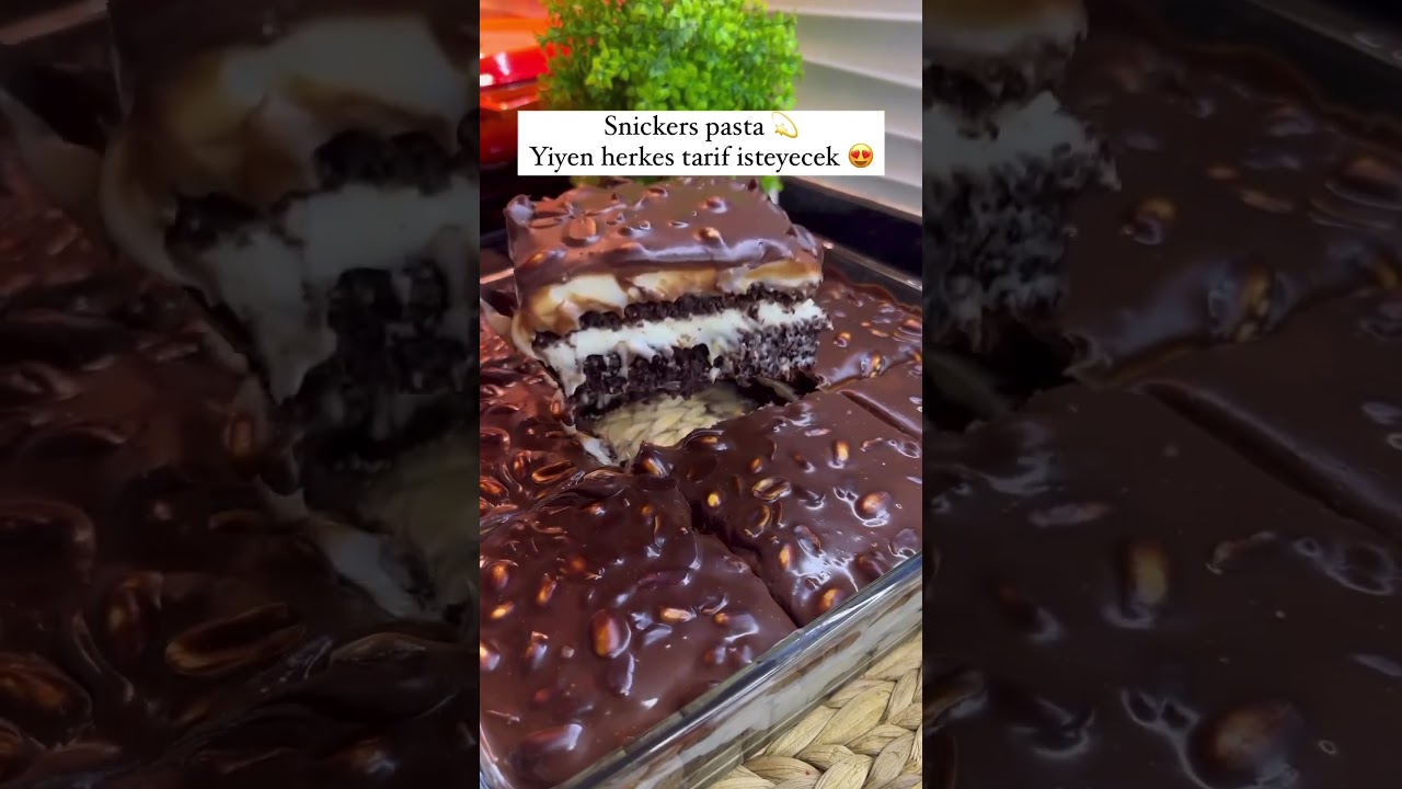Snickers Pasta tarifi #tarif #yemektarifleri #yemek #nefisyemektarifleri