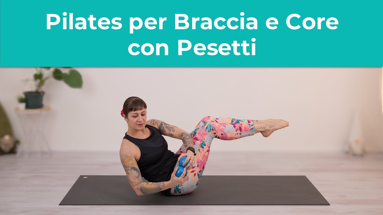 Pilates per Braccia e Core con Pesetti | Esercizi di Pilates a casa