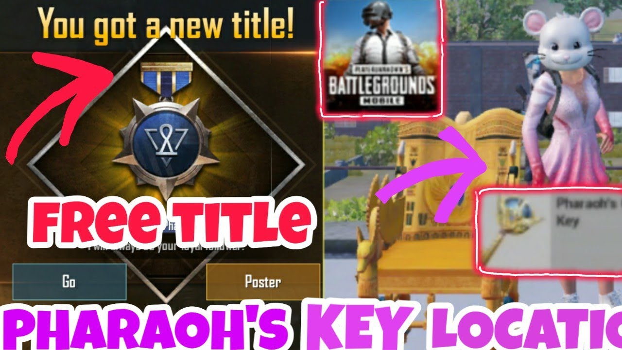 Pharaoh's Key Location | Free Pharaoh's Rises Title | Pubg Mobile Kr