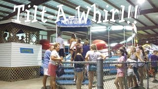 POV of the Tilt A Whirl in Chincoteague Island VA