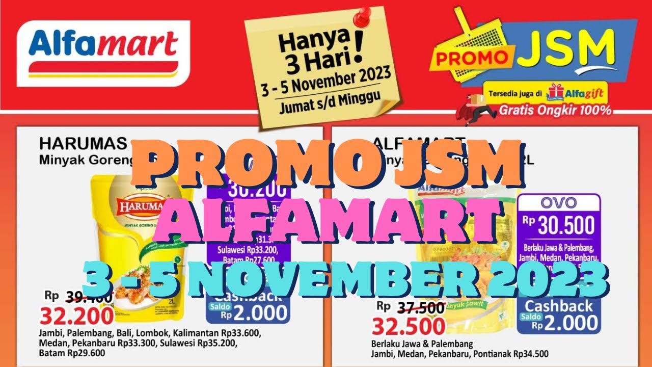 Promo JSM Alfamart Terbaru 3 - 5 November 2023