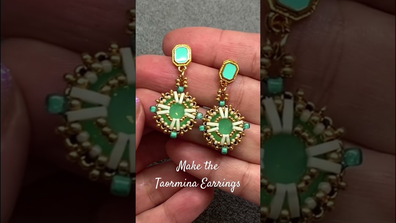 👗 Make a Pair of the Taormina Crystal Earrings!