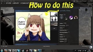 How to put images on your Steam profile using screenshots