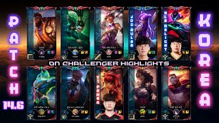 KOREA Challenger Match #1032 Patch 14.6 [JDG - Ruler, Hanwha Life Esports - Delight, T1 - Faker]