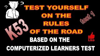 test yourself on the rules of the road / computerized learners test /k53/test001 screenshot 4