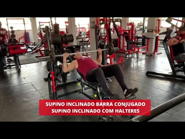 Supino declinado com halteres - Fitness 4 All