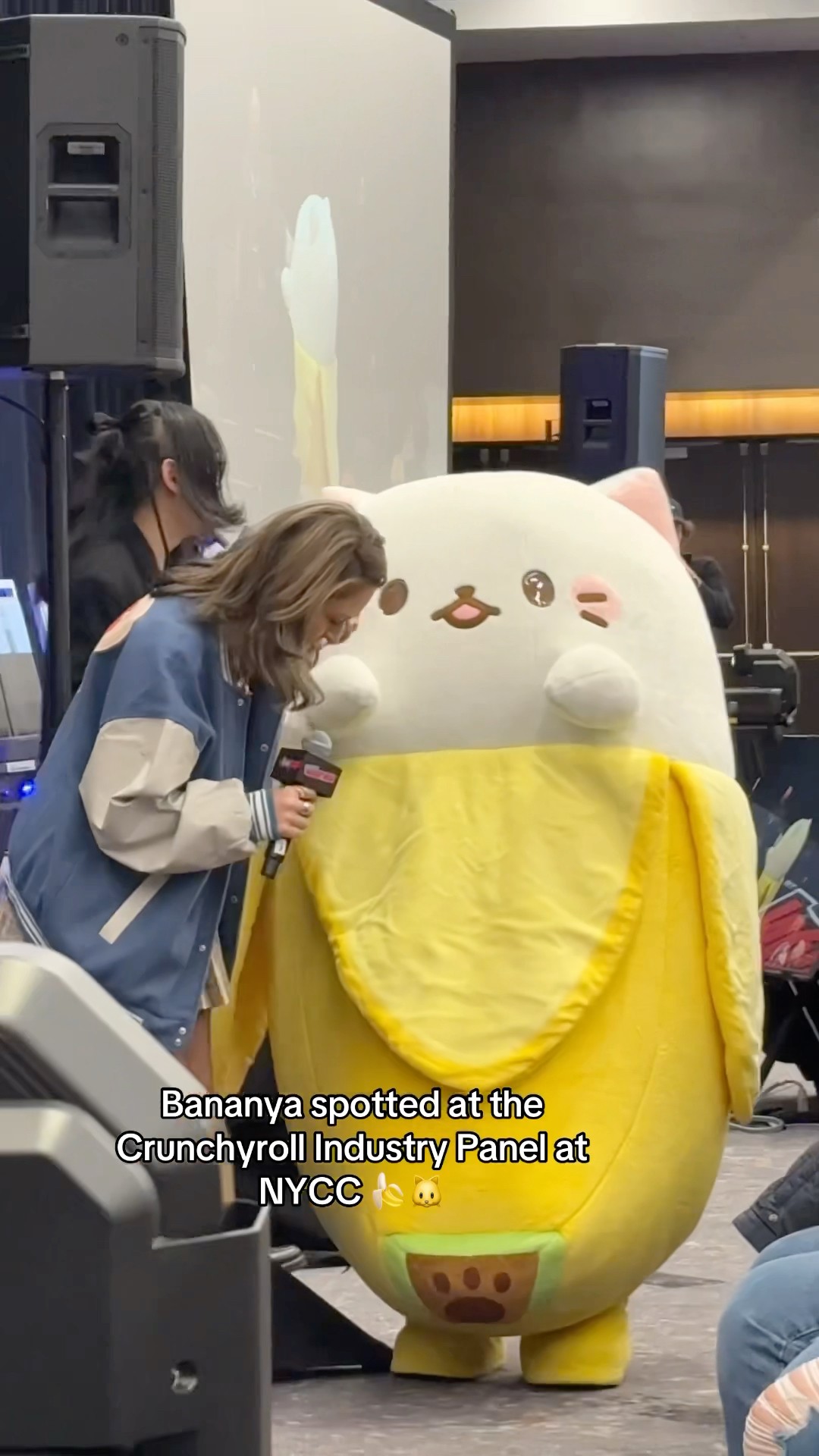 Surprise visit from Bananya at #NYCC #NYCC2024 ?? #Bananya #Crunchyroll