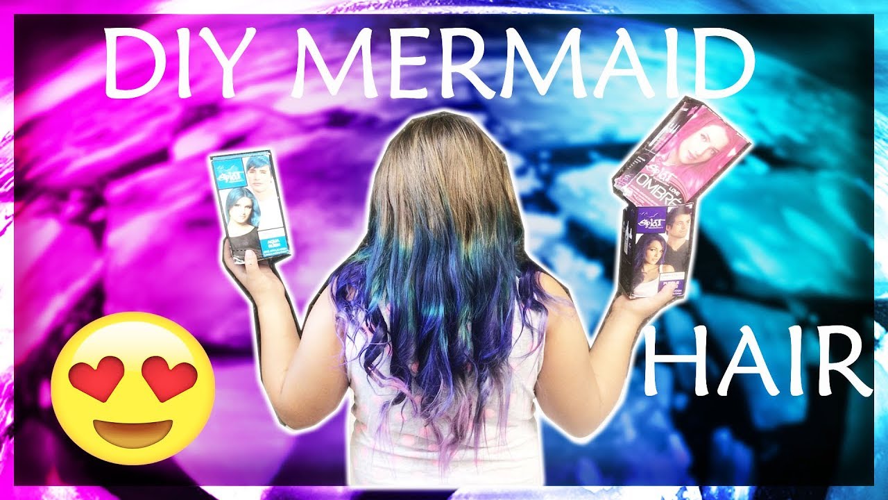DIY Mermaid Hair Tutorial: Purple and Blue Color Melt - wide 4