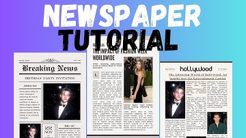 Canva Newspaper Template tutorial 2024| How To Create Newspaper on Canva