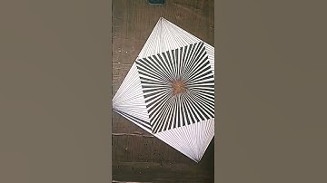 HOW TO DRAW 3D OPTICAL ILLUSION DRAWING IN SQUARE⬜/EASY TRICK TO DRAW OP#viral#shorts#trending