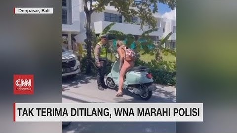 Tak Terima Ditilang, WNA Marahi Polisi