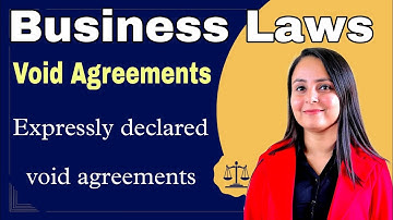 expressly declared void agreement | void agreements indian contract act 1872 business law mdu bba 4