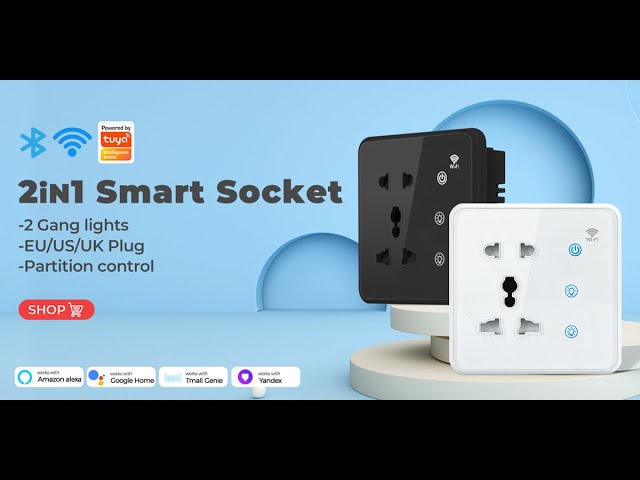 EU WiFi 8 Gang Touch Light Smart Wall Switch, Tuya Smart Life APP