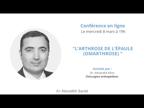 L’arthrose de l’épaule (omarthrose) - Dr. Alexandre Kilinc, chirurgien orthopédiste