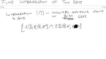 Find Intersection of Two Sets