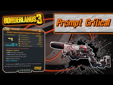 Legendary Item Guide | Prompt Critical | [Borderlands 3]