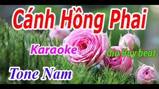 Cánh Hồng Phai - Karaoke - Tone Nam - Nhạc Sống - gia huy beat chords