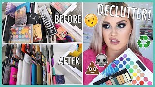 COLOURFUL Eyeshadow Palettes 🔪 ORGANIZE AND DECLUTTER MY MAKEUP COLLECTION! 😏