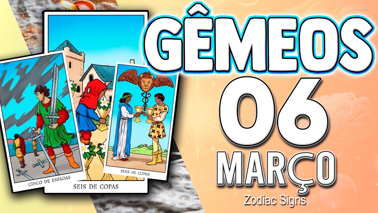 gêmeos ♊ 😱 𝐀 𝐒𝐎𝐑𝐓𝐄 𝐄𝐒𝐓𝐀́ 𝐃𝐎 𝐒𝐄𝐔 𝐋𝐀𝐃𝐎, 𝐈𝐒𝐒𝐎 𝐕𝐀𝐈 𝐀𝐂𝐎𝐍𝐓𝐄𝐂𝐄𝐑 𝐇𝐎𝐉𝐄 🤑 6  MARÇO 2026| HORÓSCOPO DE HOJE 🔮