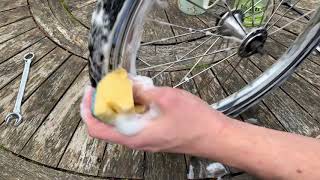 Brompton front wheel fix off-centre tyre / remove and refit front wheel