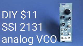[$11] DIY eurorack modular synth SSI2131 VCO | analog oscillator