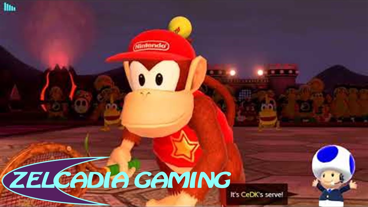 Mario Tennis Aces Chain Chomp Vs Diddy Kong YouTube