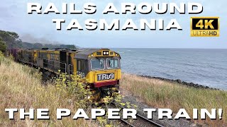 Tasrail's Paper Train! 4K Rails Around Tasmania!