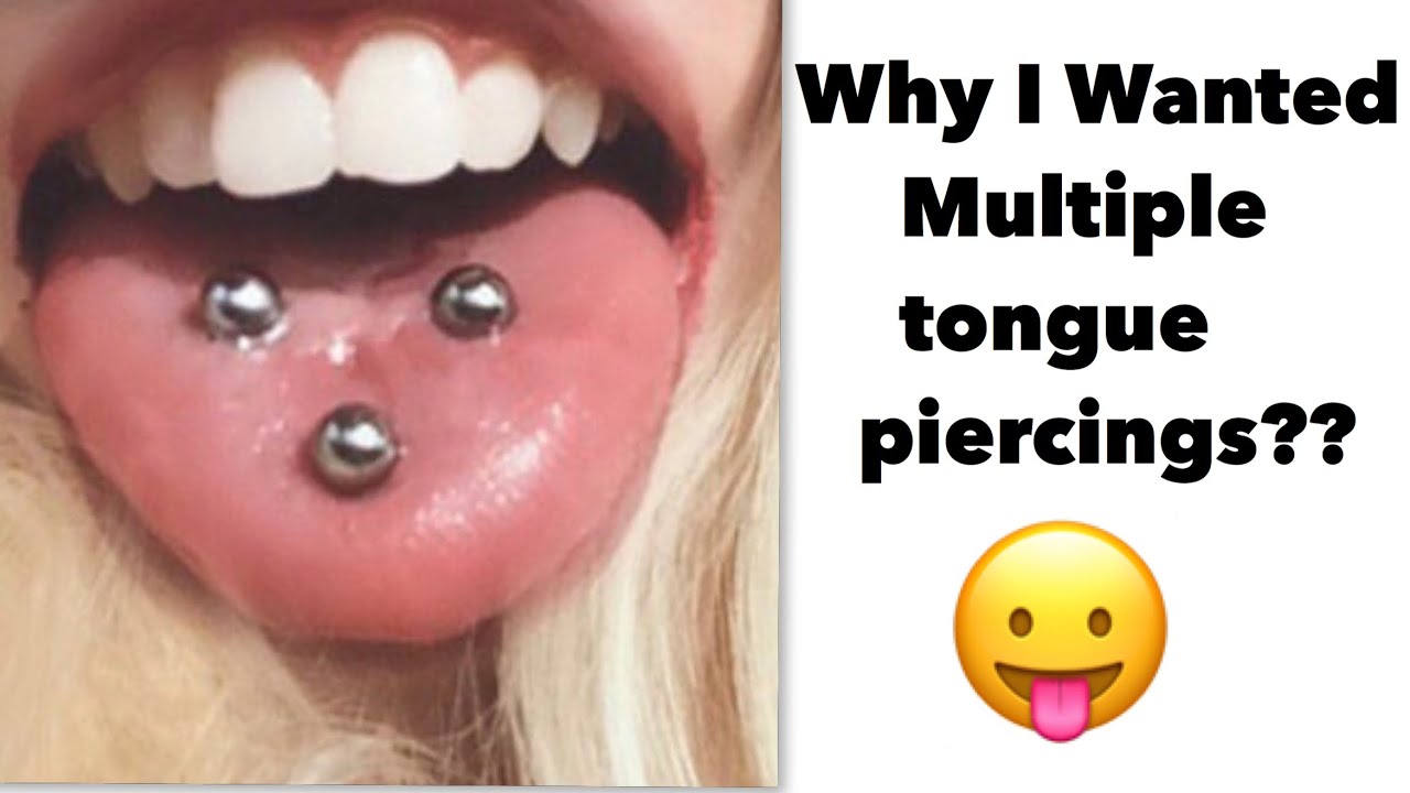 My Multiple Tongue Piercings - Swelling - Healing - Why? - YouTube