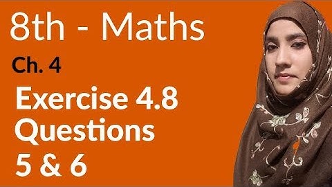 8th Class Math, Financial Arithmetic Ex 4.8 Q 5 & 6 - 8th Class Maths Lectures