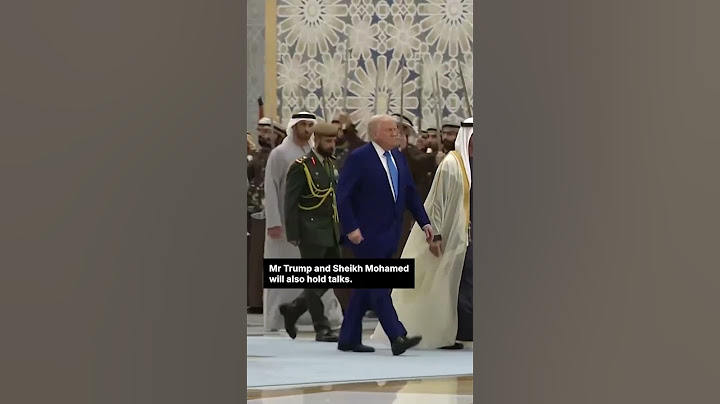 Trump tiba di Qasr Al Watan untuk jamuan makan malam kenegaraan