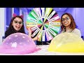 DESAFIO DA ROLETA MISTERIOSA DE SLIME (MYSTERY WHEEL OF SLIME CHALLENGE) | Luluca