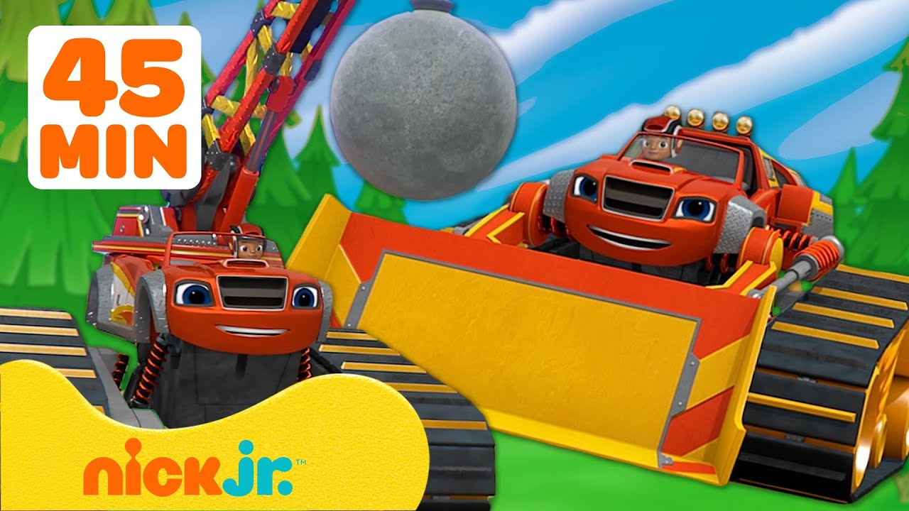 Вспыш и чудо-машинки | ЛУЧШИЕ строительные и разрушительные моменты Вспыша! | 45 минут | Nick Jr.