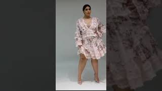 plus size fashion dress sexy model🔥 #short #shortvideo #viral #tiktok