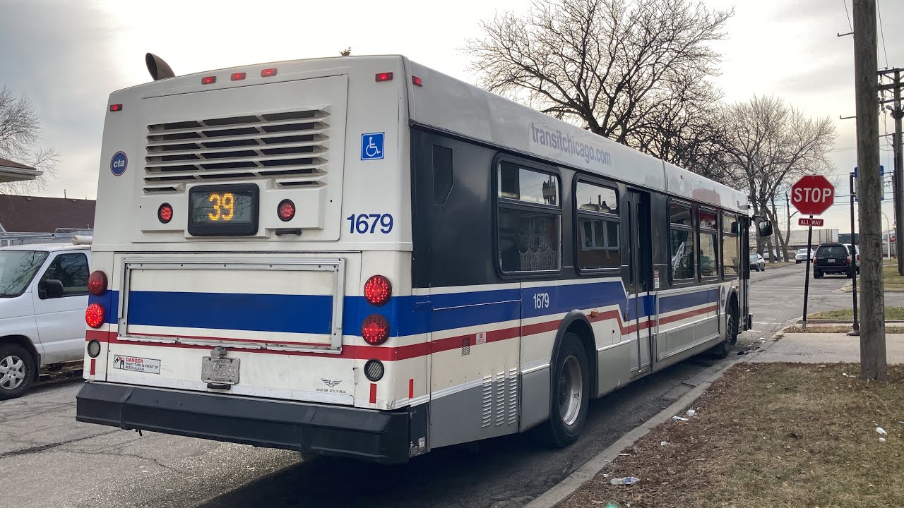 CTA On Board Riding 2008 New Flyer D40LF Bus 1679 on Route 39 Pershing Westbound to 38th/St. Louis