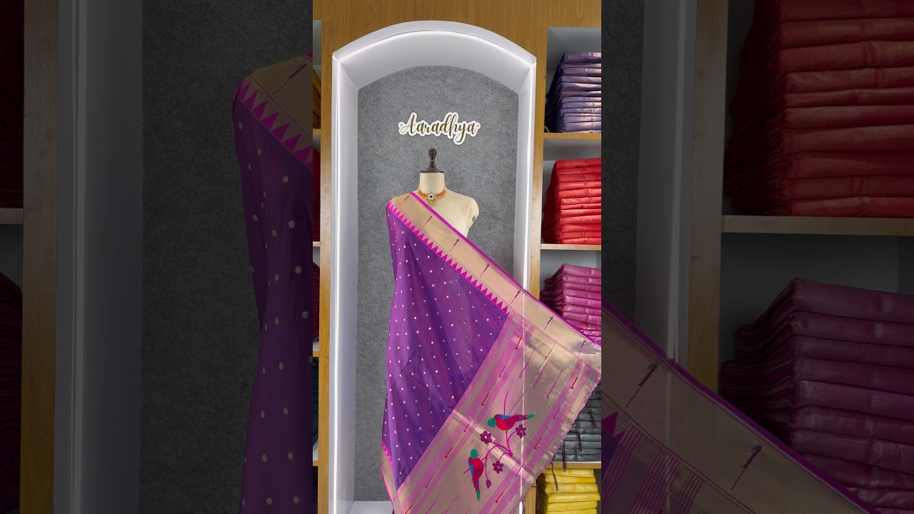 Pure Paithani Zari Border Parrot Motif Pallu Dupatta