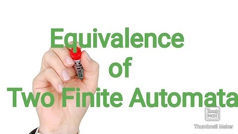 Equivalence of Two Finite Automata||  module 2||  KTU S5 CSE||CS301theoryofcomputation